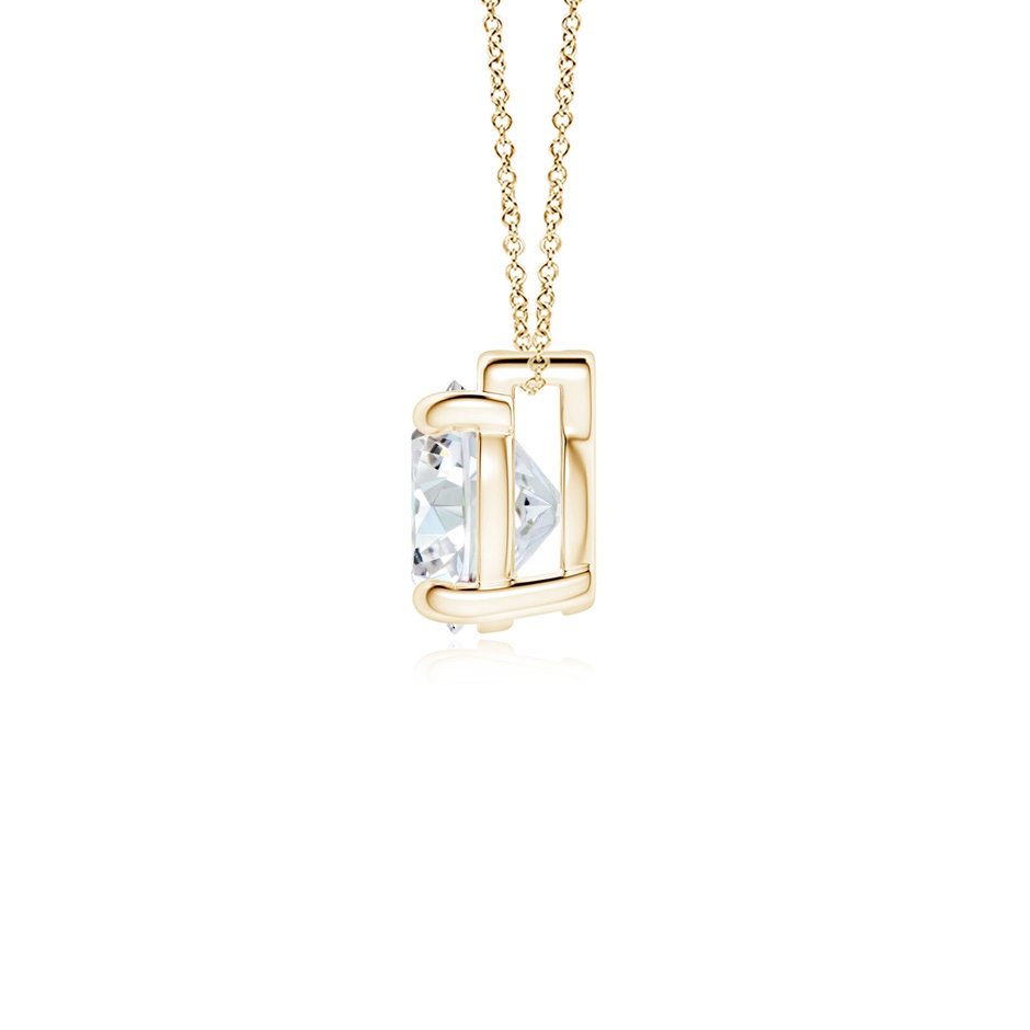 8mm FGVS Lab-Grown Solitaire Round Diamond Floating Pendant in 18K Yellow Gold side 199