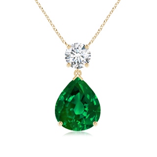 Pear Lab-Grown Lab Grown Emerald