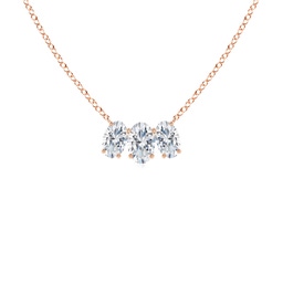 Three Stone Lab Grown Diamond Three Stone Necklaces & Pendants