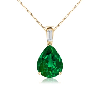 Pear Lab-Grown Lab Grown Emerald