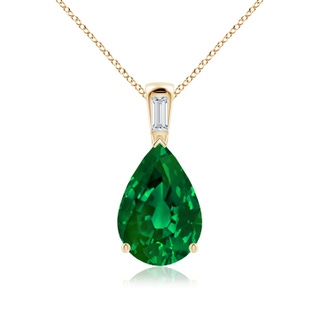 Pear Lab-Grown Lab Grown Emerald