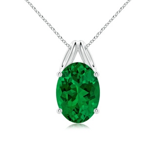 Oval Lab-Grown Lab Grown Emerald