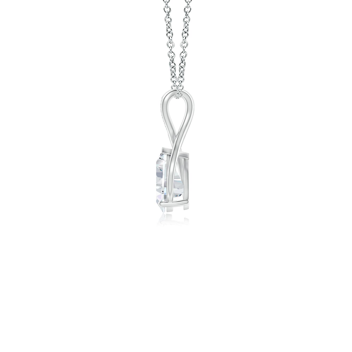 Pear Lab-Grown Diamond Infinity Twist Pendant with Accents Pear Lab-Grown Diamond Infinity Twist Pendant with Accents