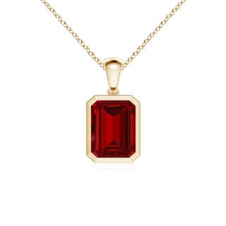 Emerald Cut Lab-Grown Lab Grown Ruby