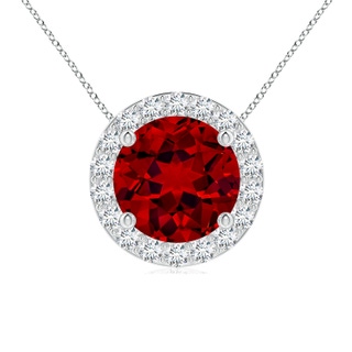 Round Lab-Grown Lab Grown Ruby