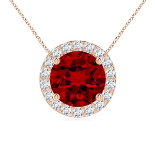 Round Lab-Grown Lab Grown Ruby