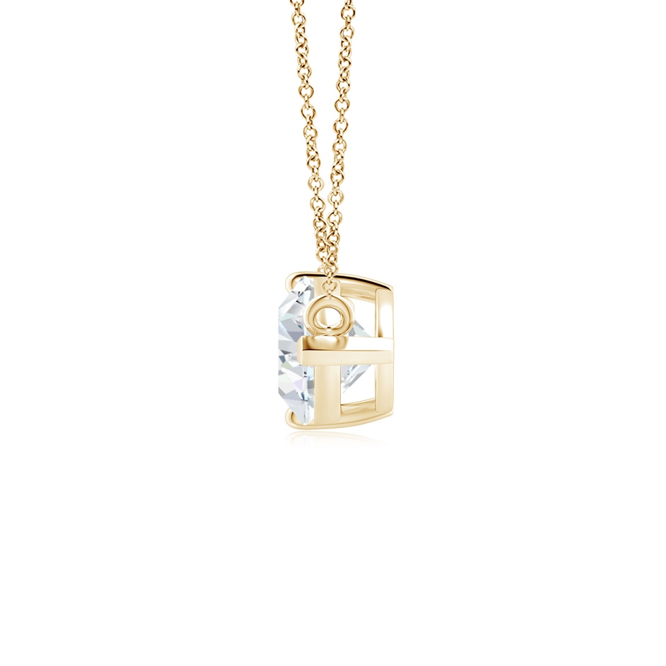 11x7mm FGVS East-West Pear-Shaped Lab-Grown Diamond Solitaire Pendant in Yellow Gold side 199