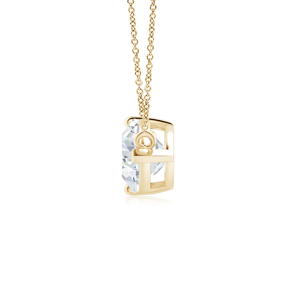 12x8mm FGVS East-West Pear-Shaped Lab-Grown Diamond Solitaire Pendant in Yellow Gold side 199