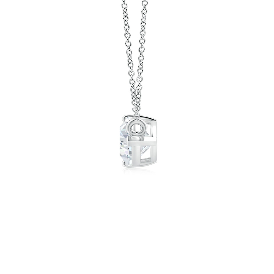 9x5.5mm FGVS East-West Pear-Shaped Lab-Grown Diamond Solitaire Pendant in P950 Platinum side 199