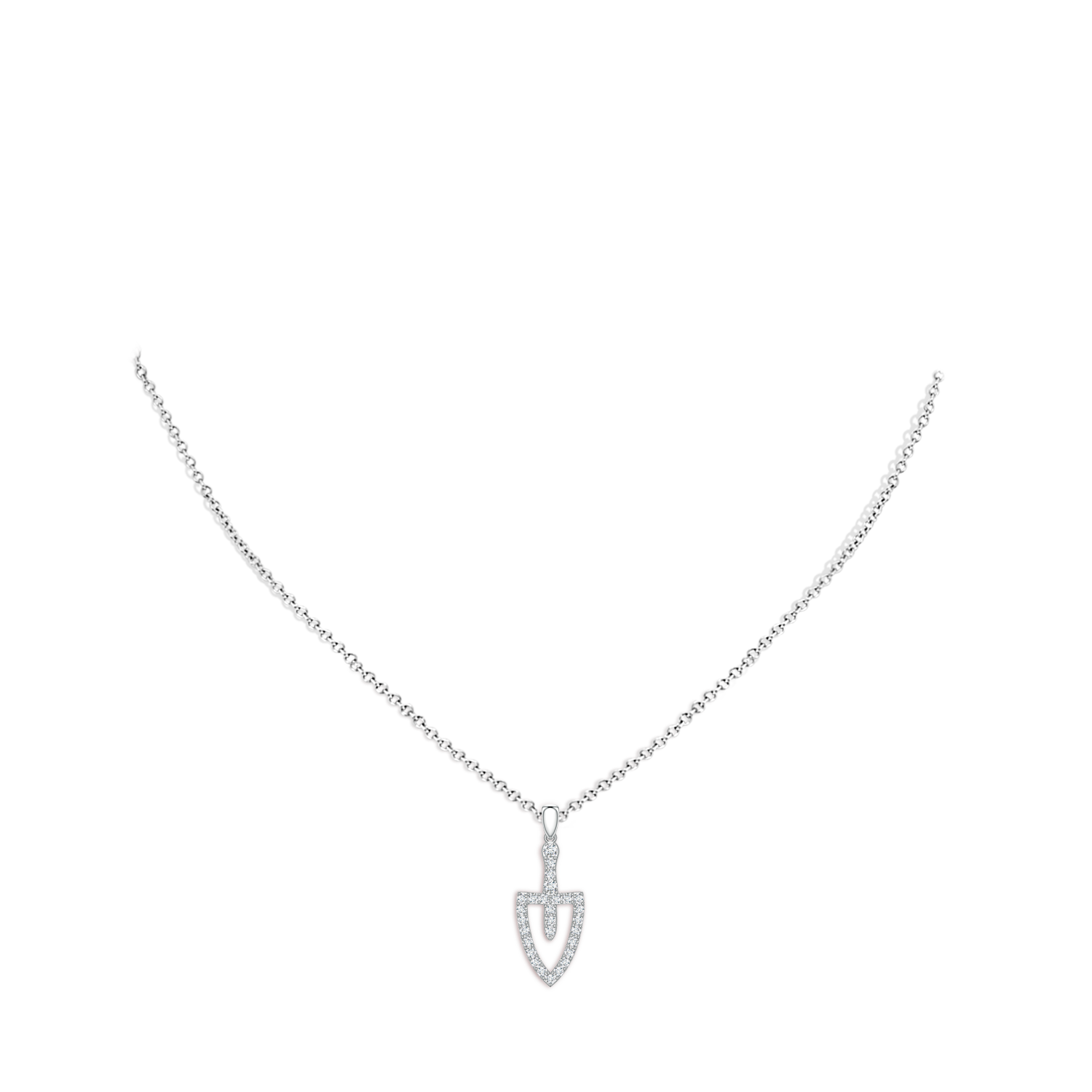 2mm FGVS LSP2611D-WG-FGVS-2 in White Gold - body_neck