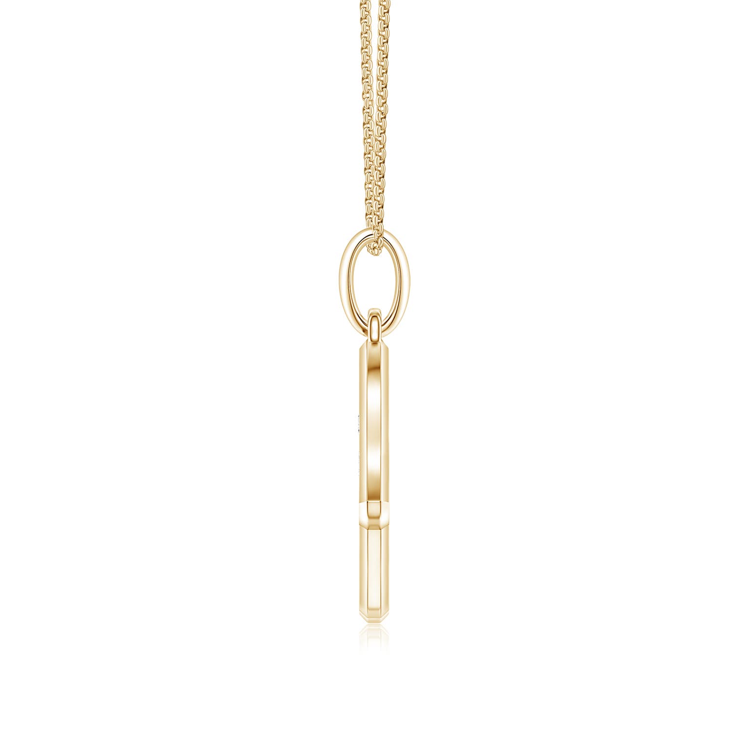 2.2mm FGVS Pavé-Set Lab-Grown Diamond Men’s Hamsa Pendant in Yellow Gold