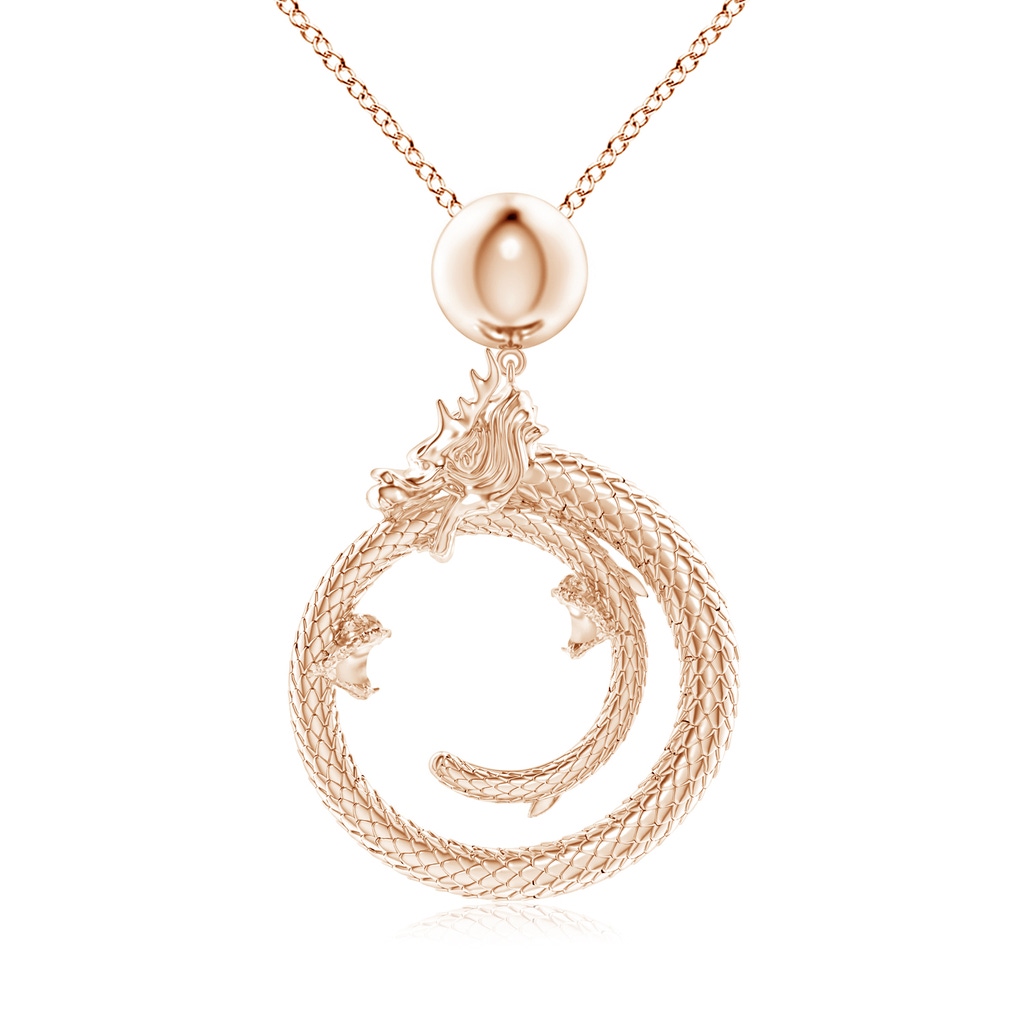 Natori x Angara Small Dragon Pendant in Rose Gold