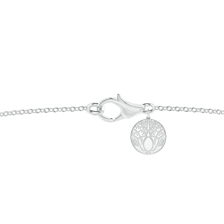 3.5mm IJI1I2 Natori x Angara Small Dragon Slider Pendant With Diamond in White Gold side 3