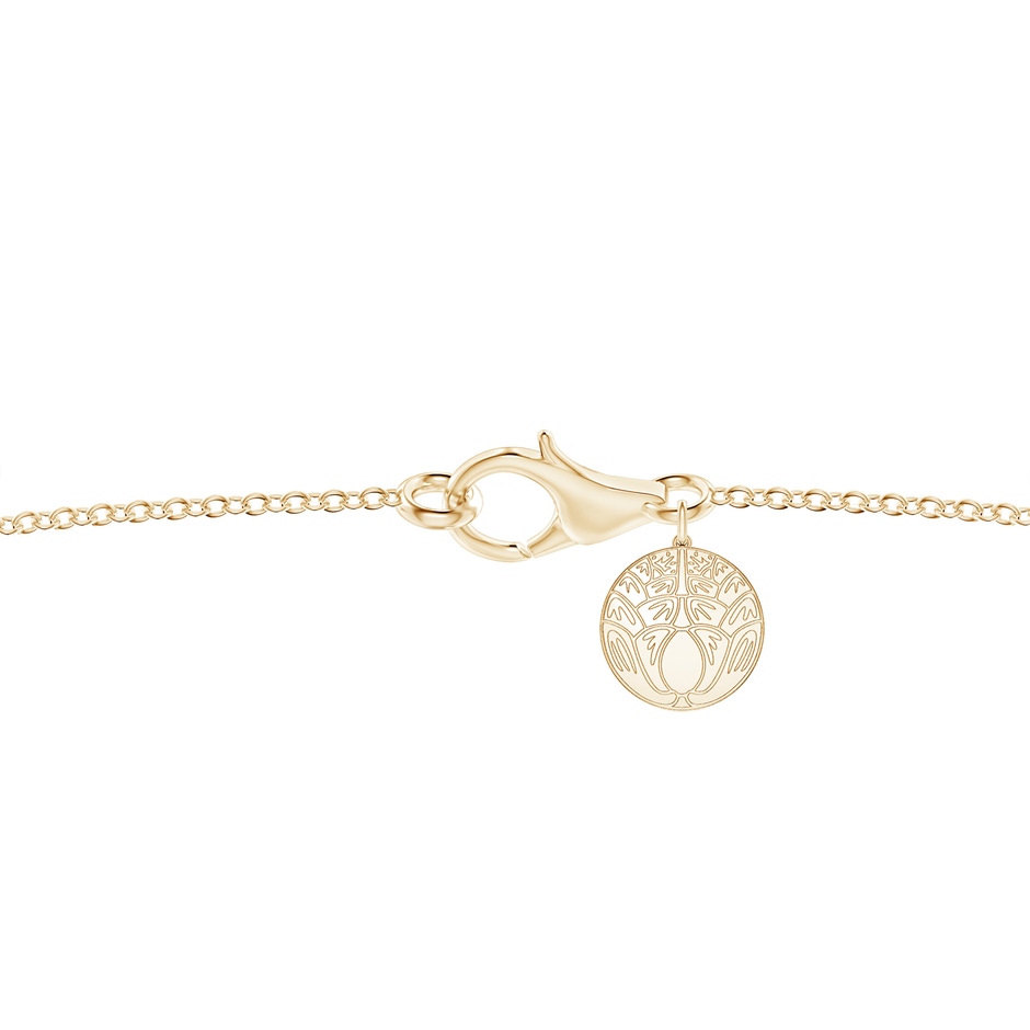3.5mm IJI1I2 Natori x Angara Small Dragon Slider Pendant With Diamond in Yellow Gold side 3