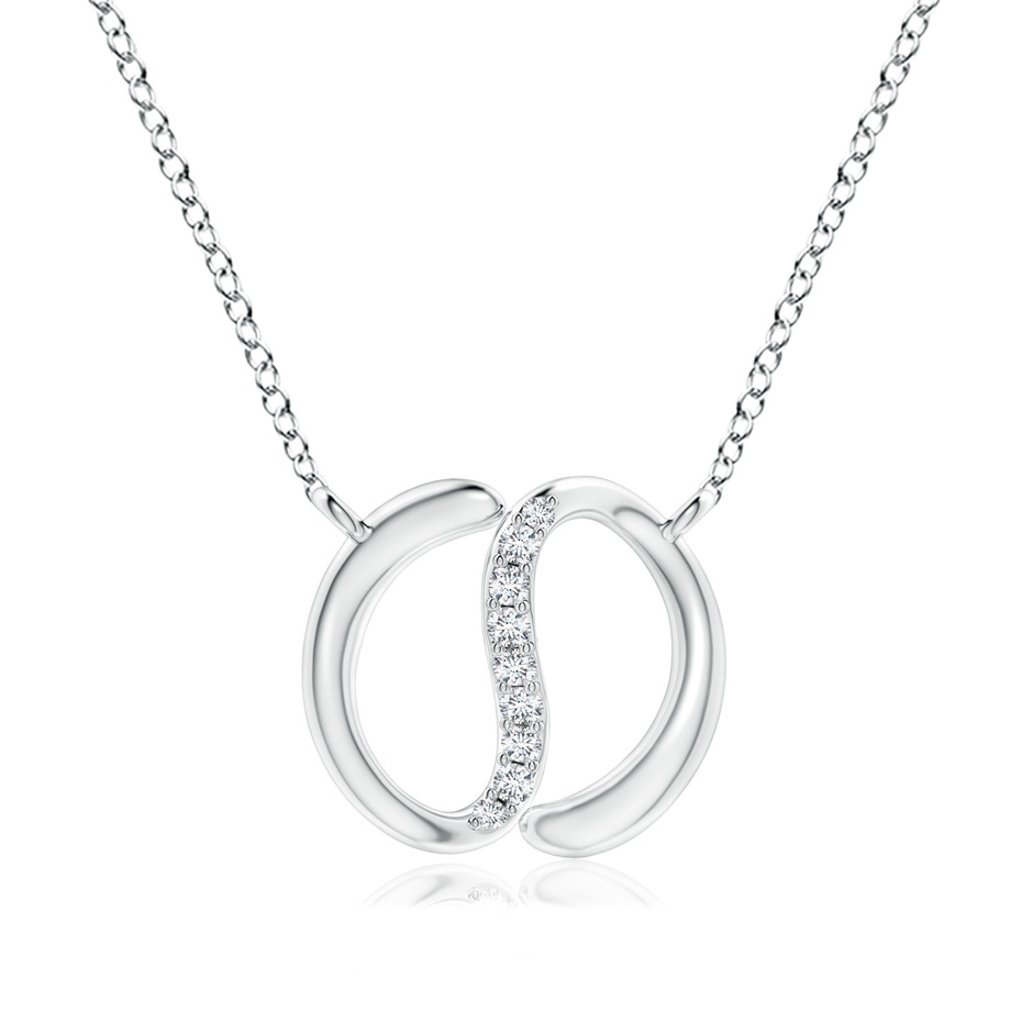 1.2mm HSI2 Natori x Angara Yin-Yang Diamond Shangri-La Pendant in White Gold 