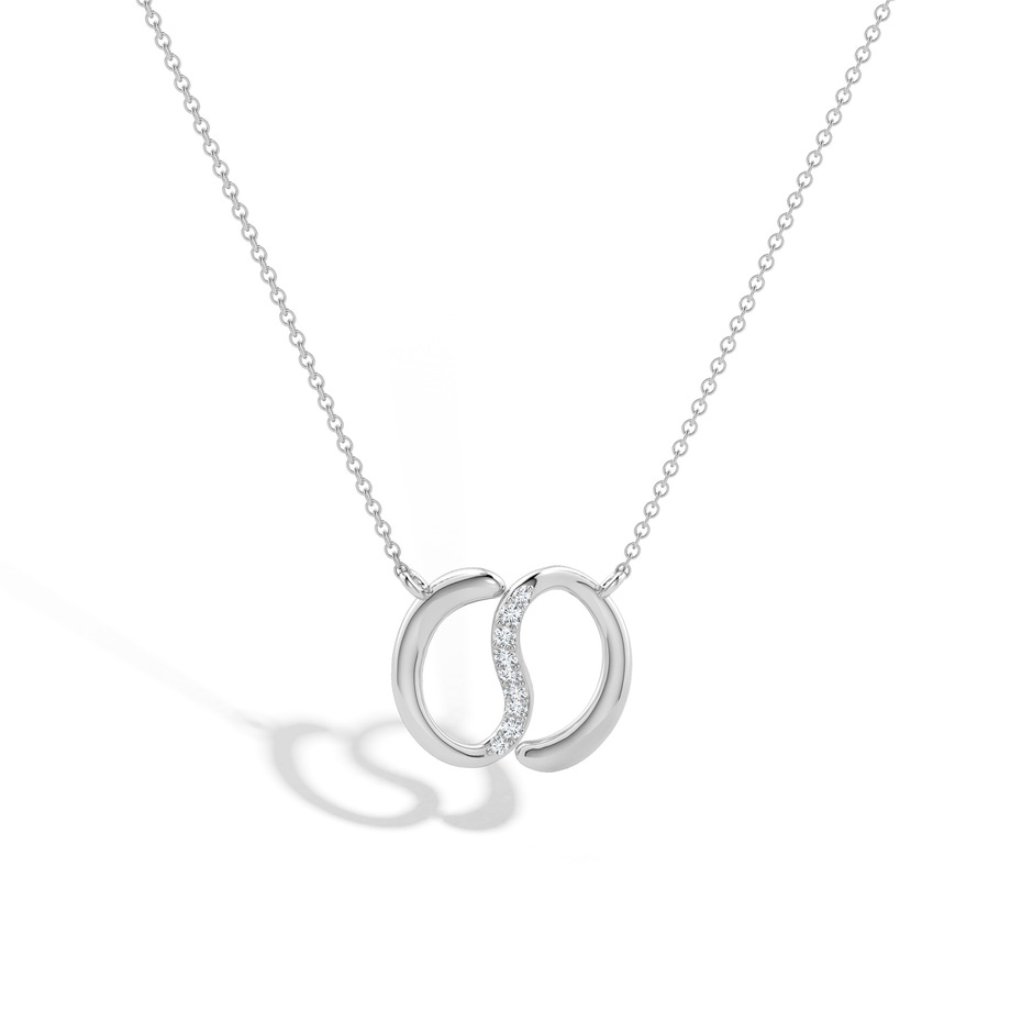 1.2mm HSI2 Natori x Angara Yin-Yang Diamond Shangri-La Pendant in White Gold lifestyle