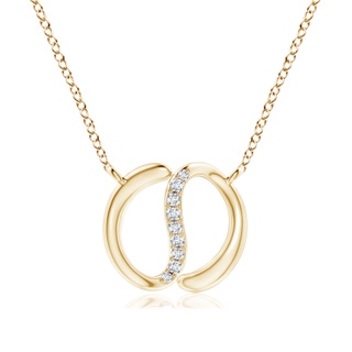 1.2mm HSI2 Natori x Angara Yin-Yang Diamond Shangri-La Pendant in Yellow Gold