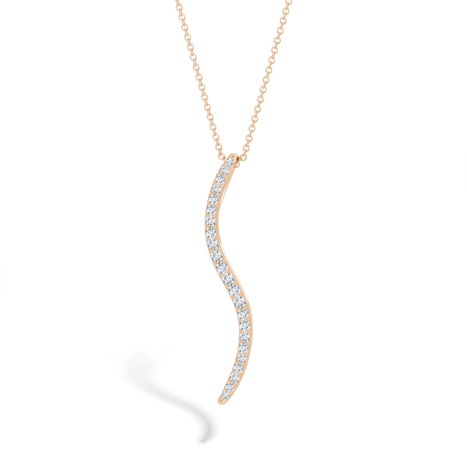 1.6mm HSI2 Natori x Angara Shangri-la - Brush Stroke Diamond Shangri-La Pendant in Rose Gold lifestyle