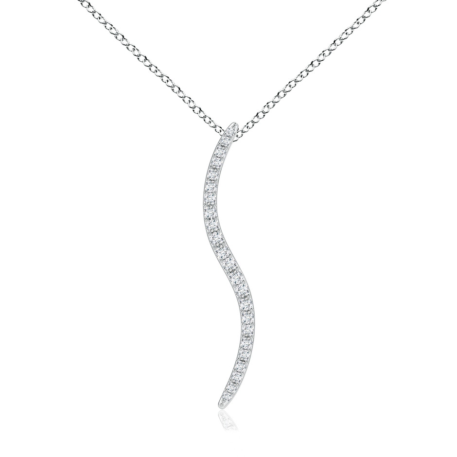 1.6mm HSI2 Natori x Angara Shangri-la - Brush Stroke Diamond Shangri-La Pendant in White Gold 