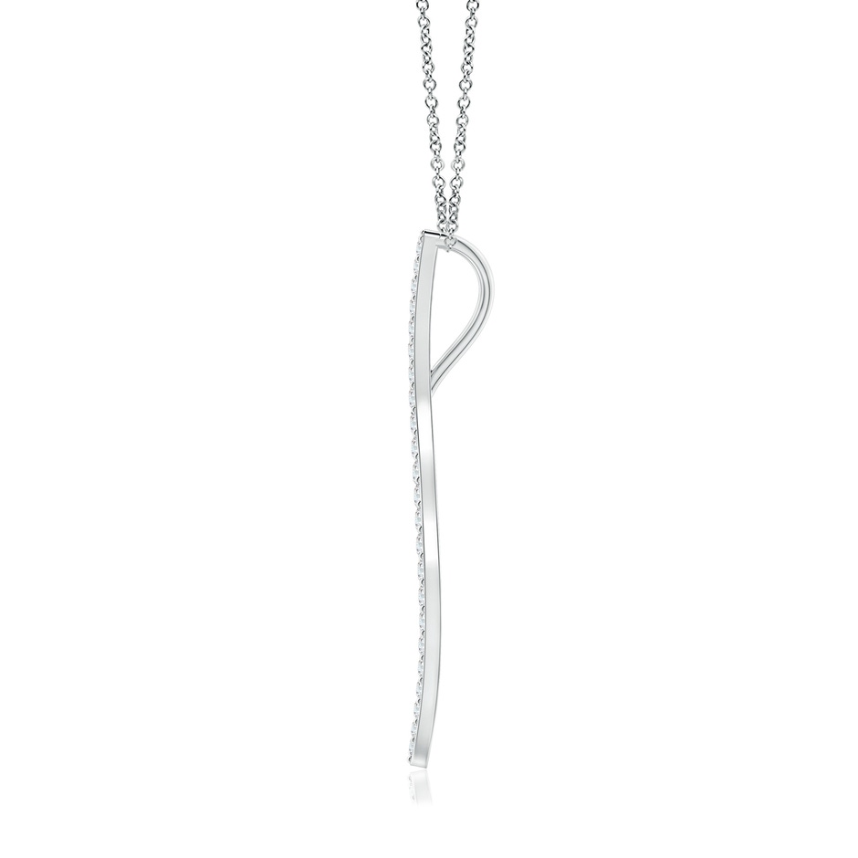 1.6mm HSI2 Natori x Angara Shangri-la - Brush Stroke Diamond Shangri-La Pendant in White Gold side-1