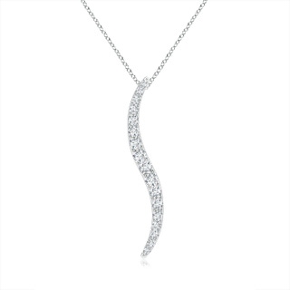 3.3mm HSI2 Natori x Angara Large Shangri-la - Brush Stroke Diamond Shangri-La Pendant in White Gold