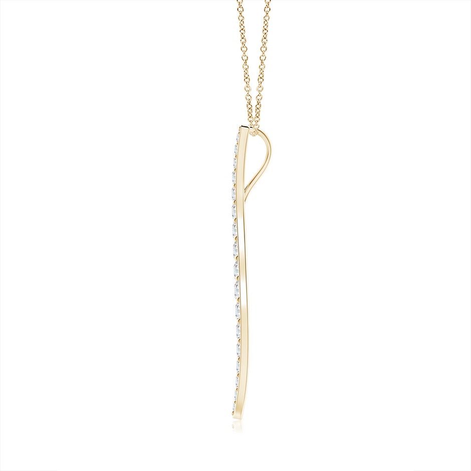 3.3mm HSI2 Natori x Angara Large Shangri-la - Brush Stroke Diamond Shangri-La Pendant in Yellow Gold side-1