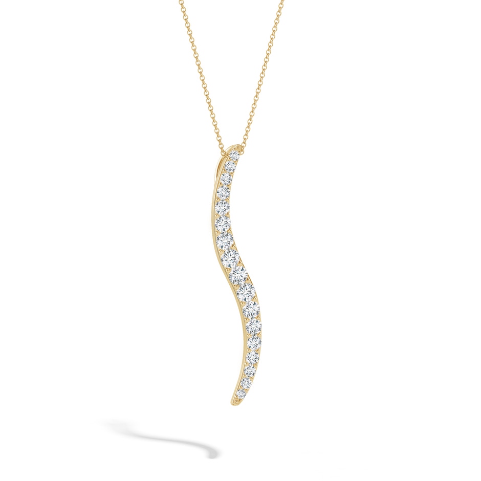 3.3mm HSI2 Natori x Angara Large Shangri-la - Brush Stroke Diamond Shangri-La Pendant in Yellow Gold lifestyle