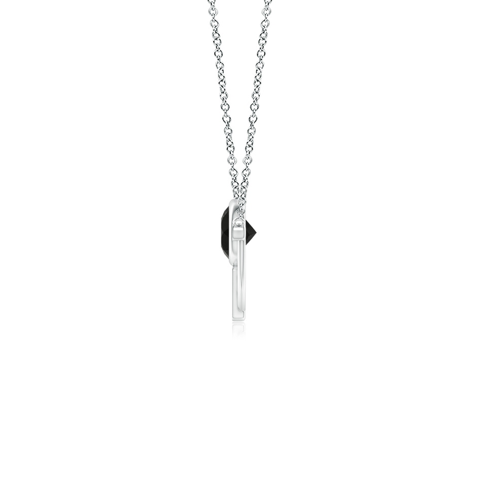 6mm AAA Natori x Angara Infinity Half Concentric Circle Black Onyx Pendant with Diamond Bars in White Gold side 199