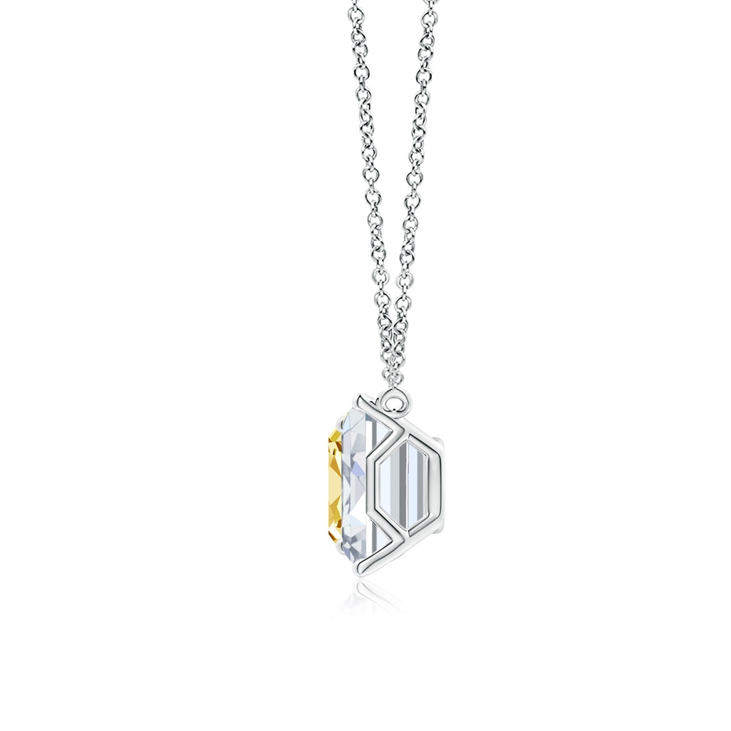 6x4mm FGVS Natori x Angara Orient Express Lab-Grown Yellow & White Diamond Two-Stone Pendant in White Gold Side 199