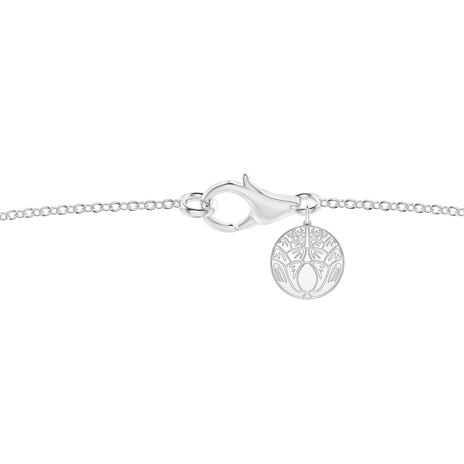 6x4mm FGVS Natori x Angara Orient Express Lab-Grown Yellow & White Diamond Two-Stone Pendant in White Gold - misc 5