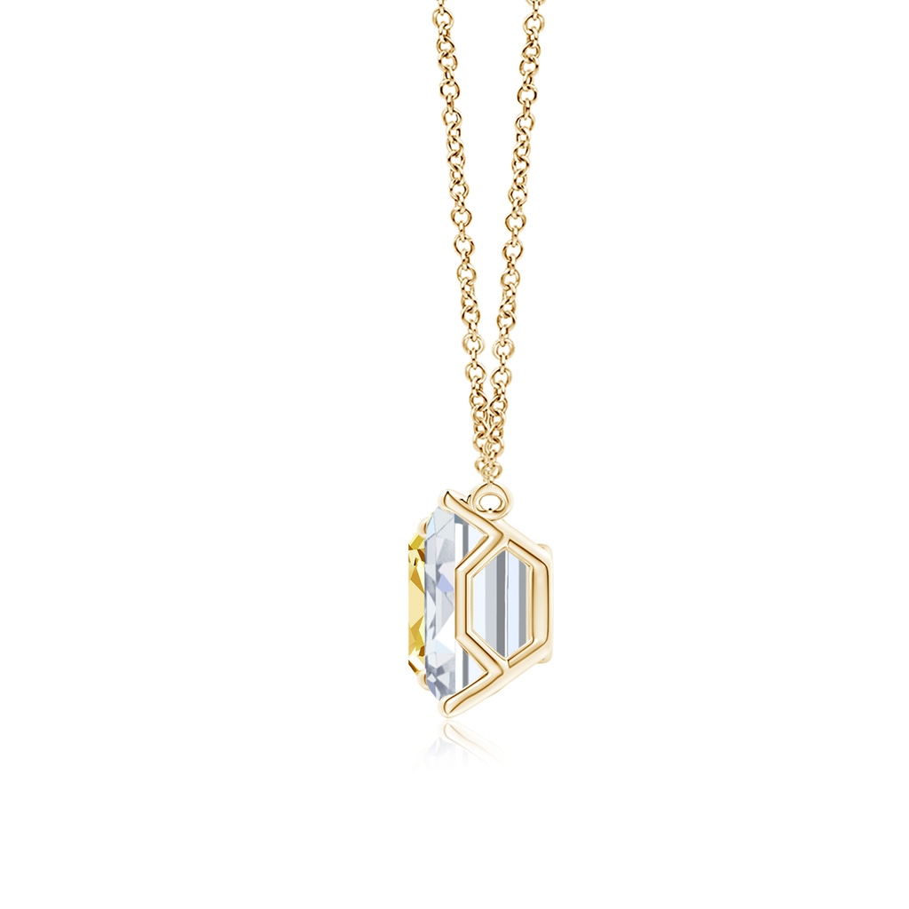 6x4mm FGVS Natori x Angara Orient Express Lab-Grown Yellow & White Diamond Two-Stone Pendant in Yellow Gold - side 199