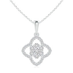 Halo Diamond Halo Necklaces and Pendants