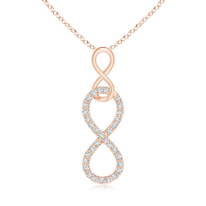 G, VS2 / 0.11 CT / 14 KT Rose Gold