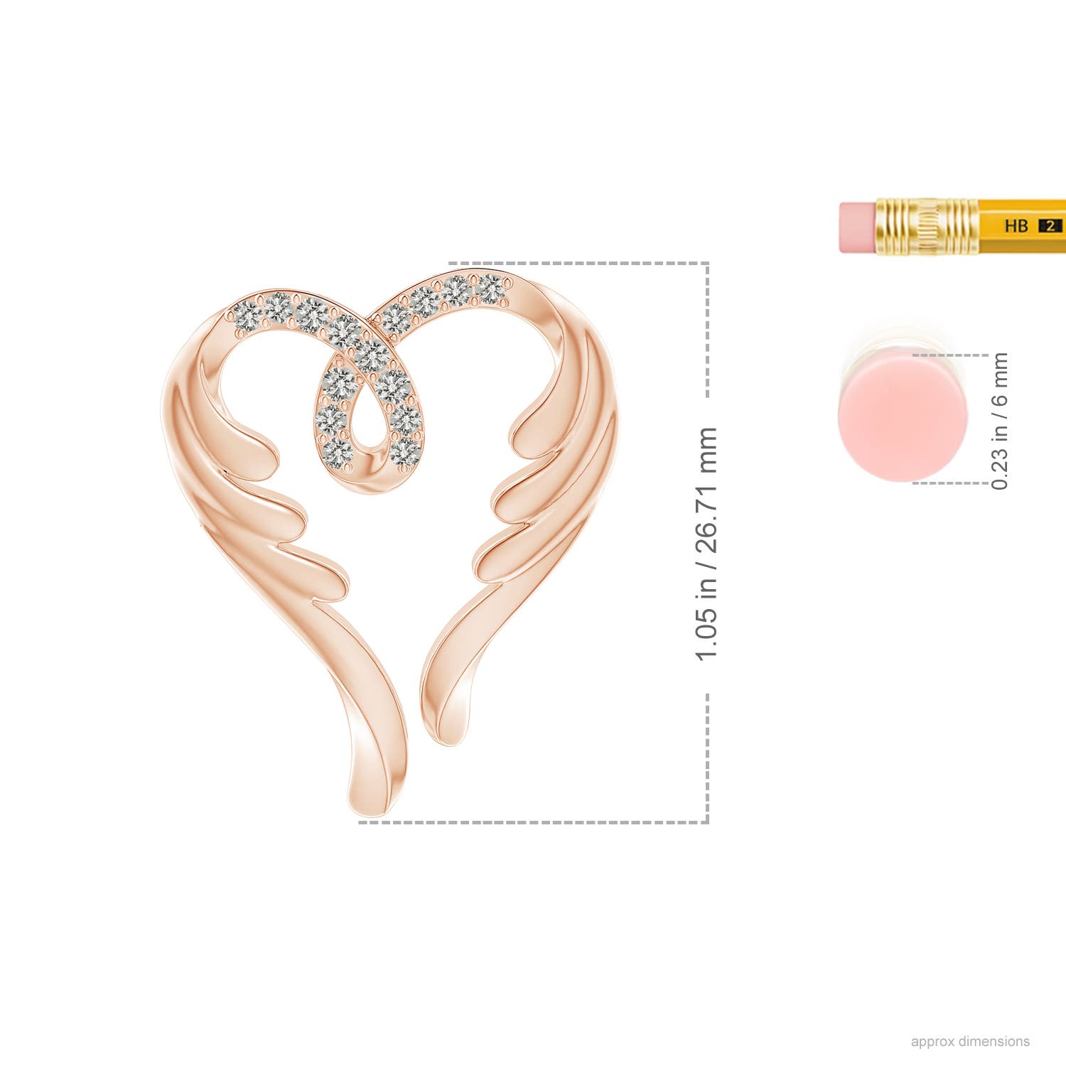 K, I3 / 0.17 CT / 14 KT Rose Gold