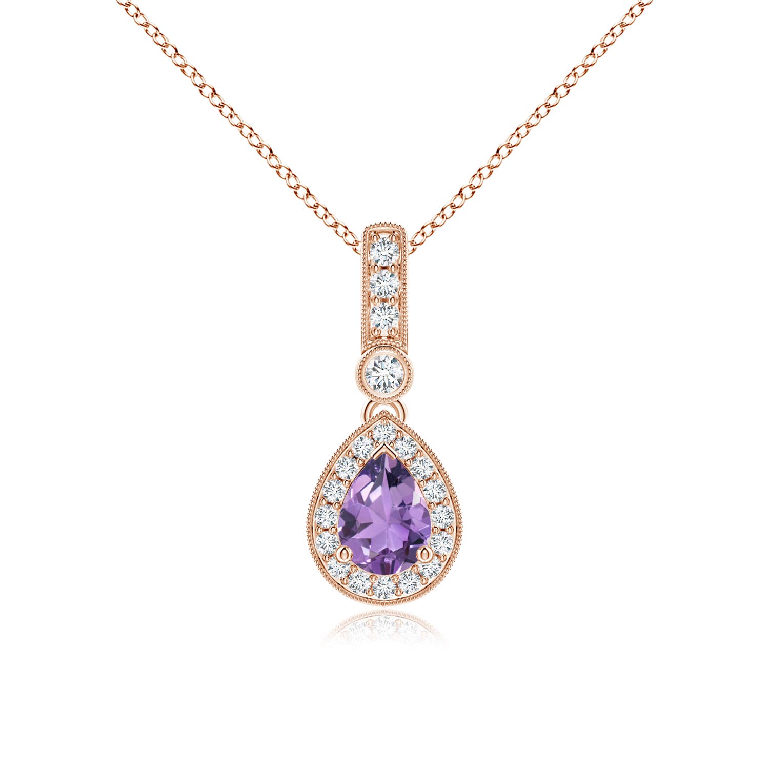 A - Amethyst / 0.84 CT / 14 KT Rose Gold