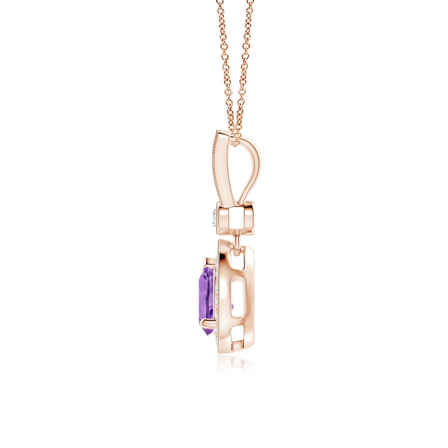 A - Amethyst / 0.84 CT / 14 KT Rose Gold