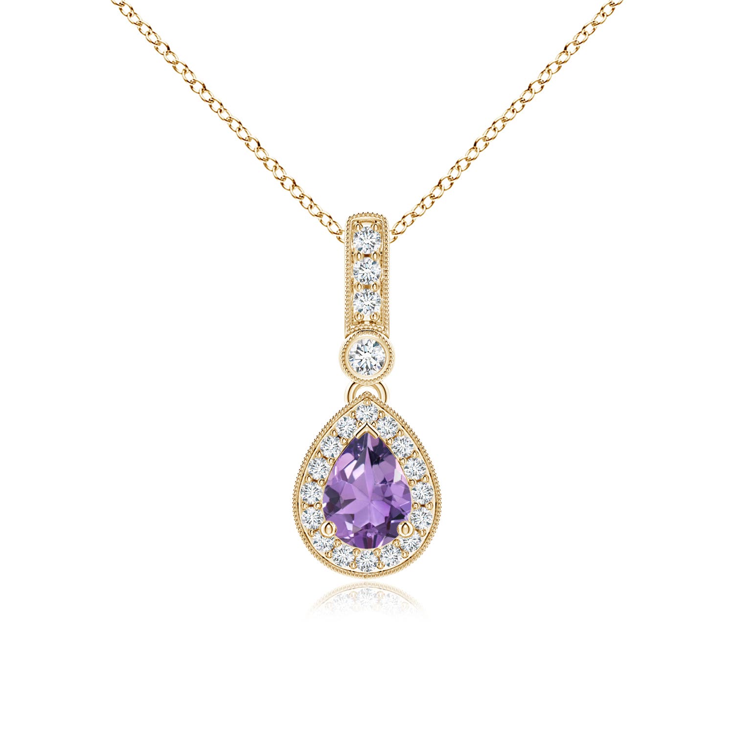 A - Amethyst / 0.84 CT / 14 KT Yellow Gold