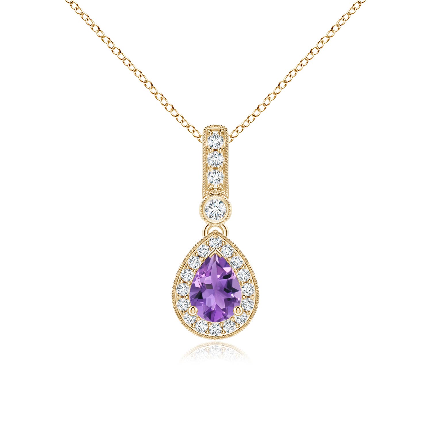 AA - Amethyst / 0.84 CT / 14 KT Yellow Gold