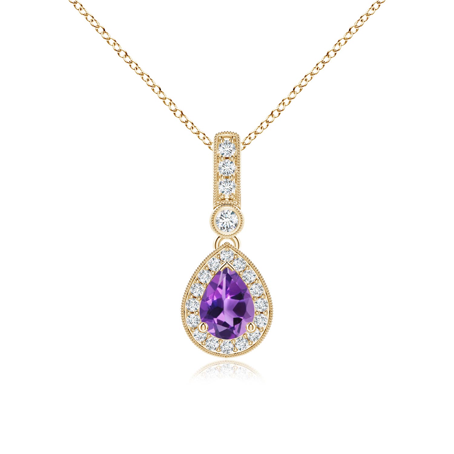 AAA - Amethyst / 0.84 CT / 14 KT Yellow Gold