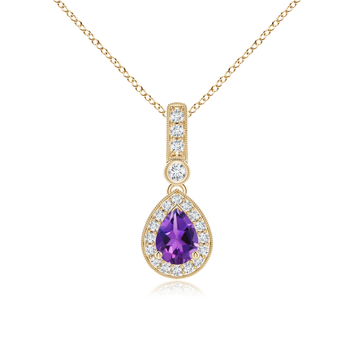 AAAA - Amethyst / 0.84 CT / 14 KT Yellow Gold