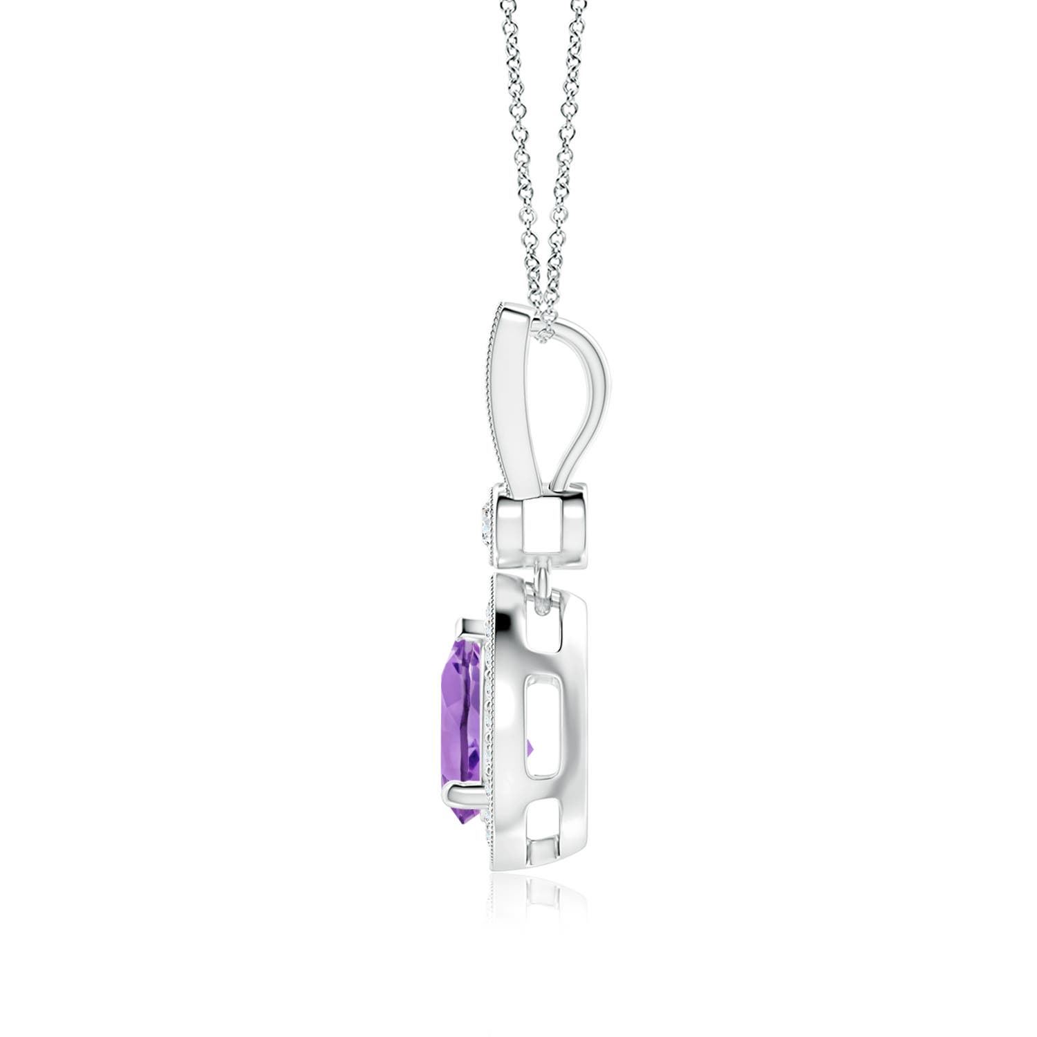 A - Amethyst / 1.31 CT / 14 KT White Gold