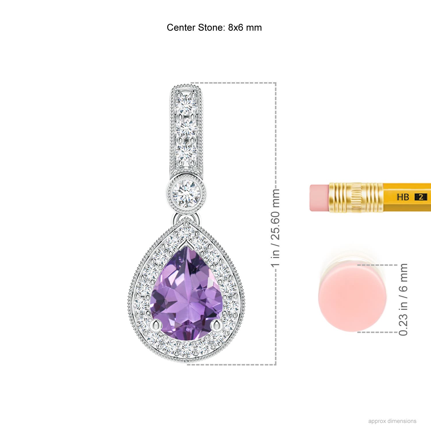 A - Amethyst / 1.31 CT / 14 KT White Gold