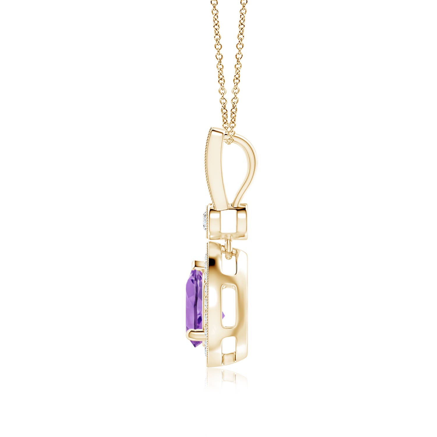 A - Amethyst / 1.31 CT / 14 KT Yellow Gold