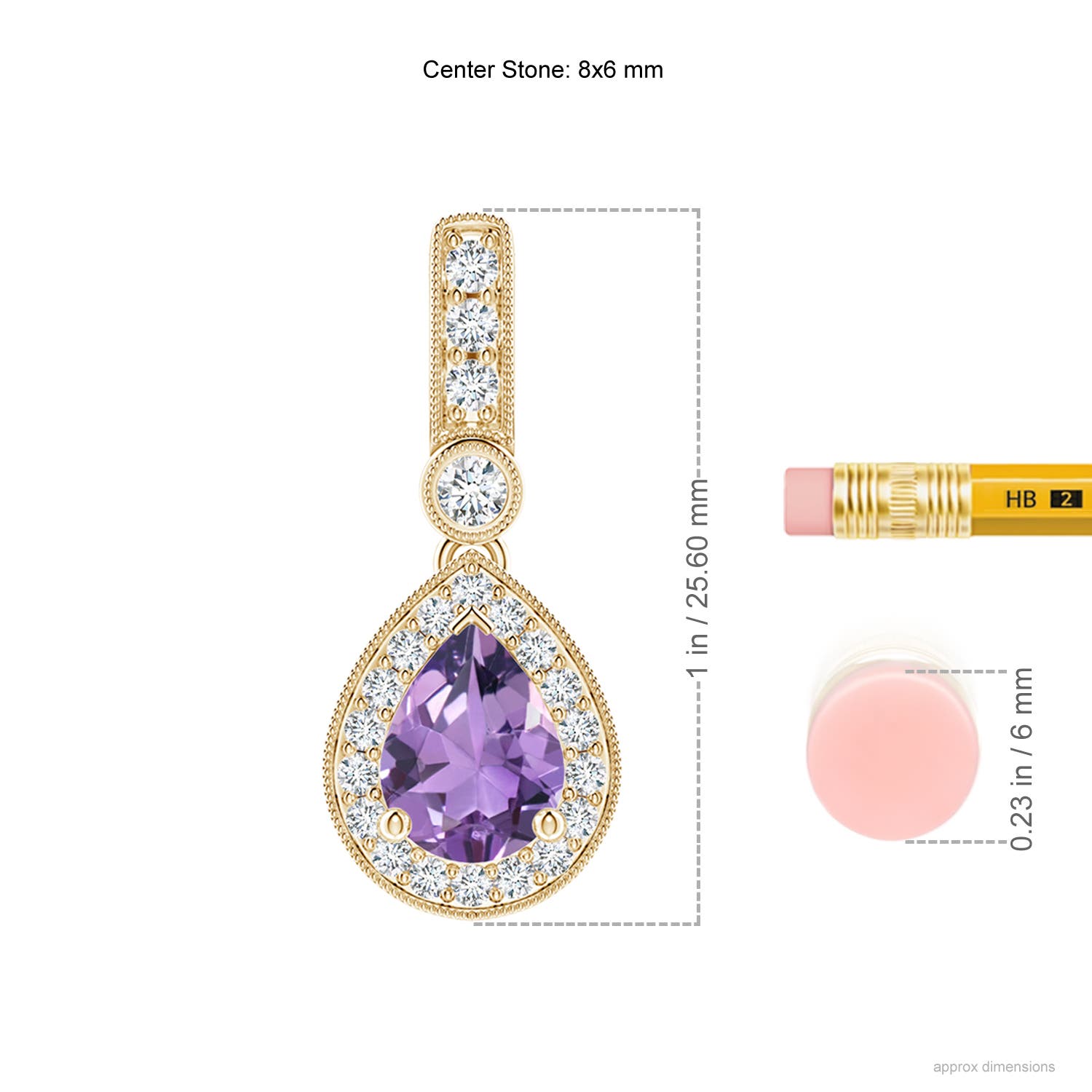 A - Amethyst / 1.31 CT / 14 KT Yellow Gold