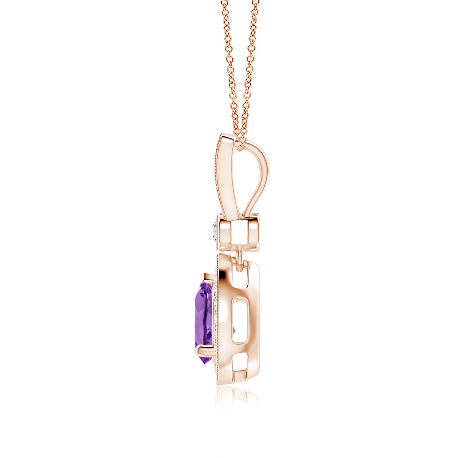 AA - Amethyst / 1.31 CT / 14 KT Rose Gold