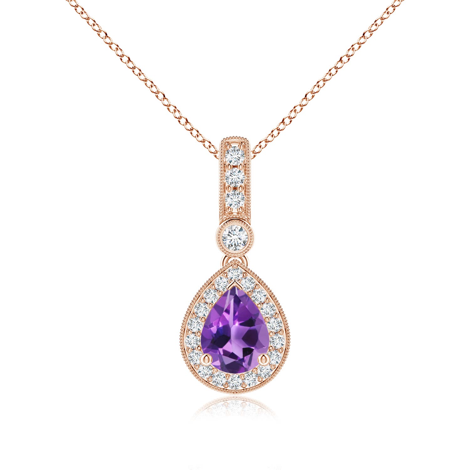 AAA - Amethyst / 1.31 CT / 14 KT Rose Gold