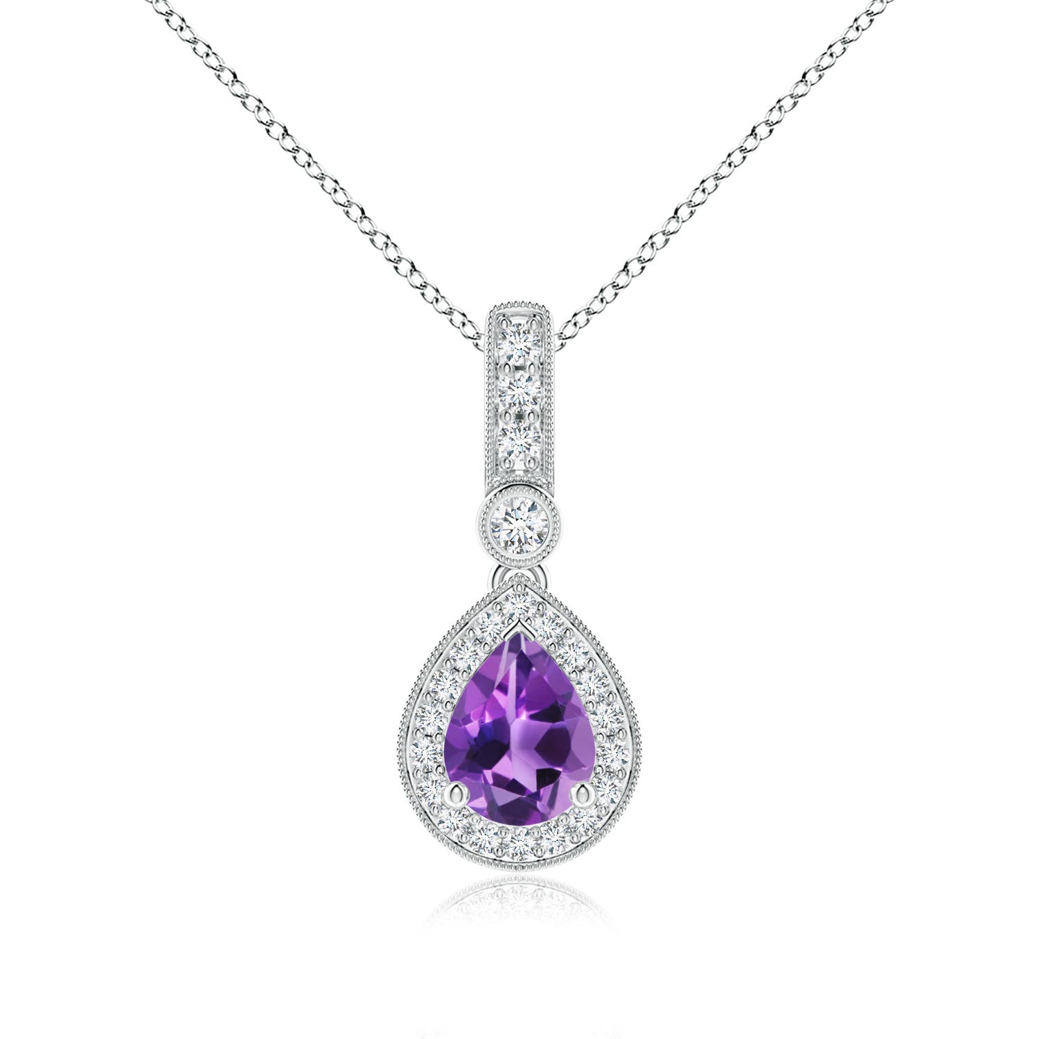 AAA - Amethyst / 1.31 CT / 14 KT White Gold