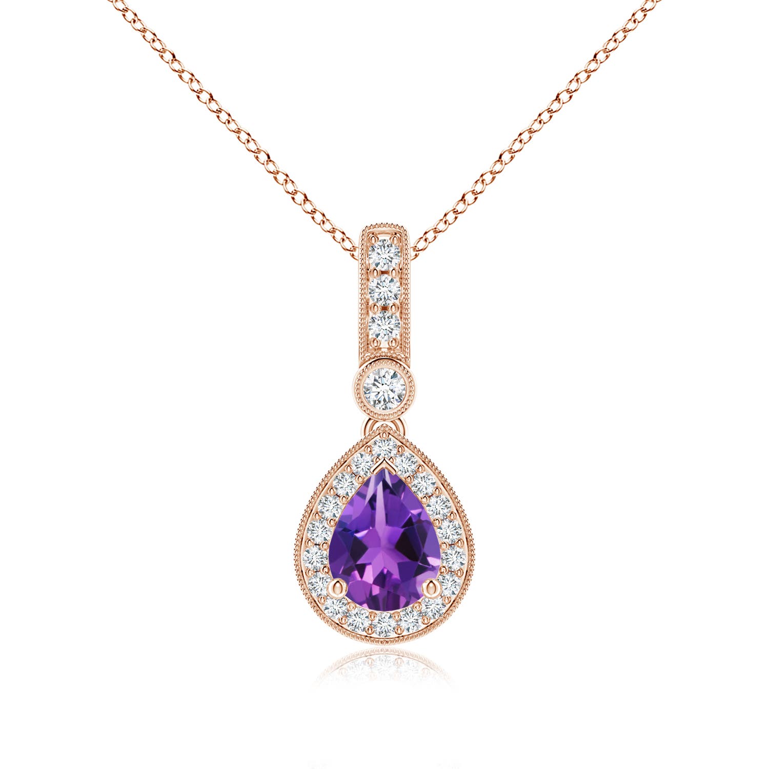 AAAA - Amethyst / 1.31 CT / 14 KT Rose Gold