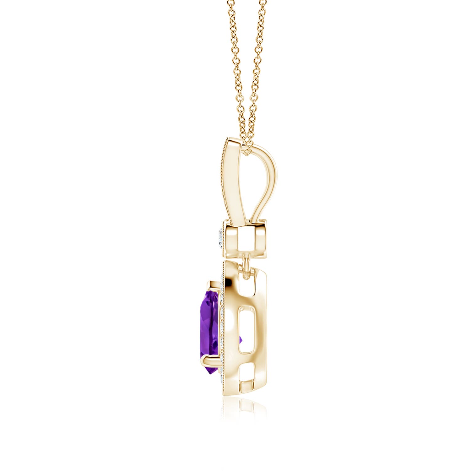 AAAA - Amethyst / 1.31 CT / 14 KT Yellow Gold