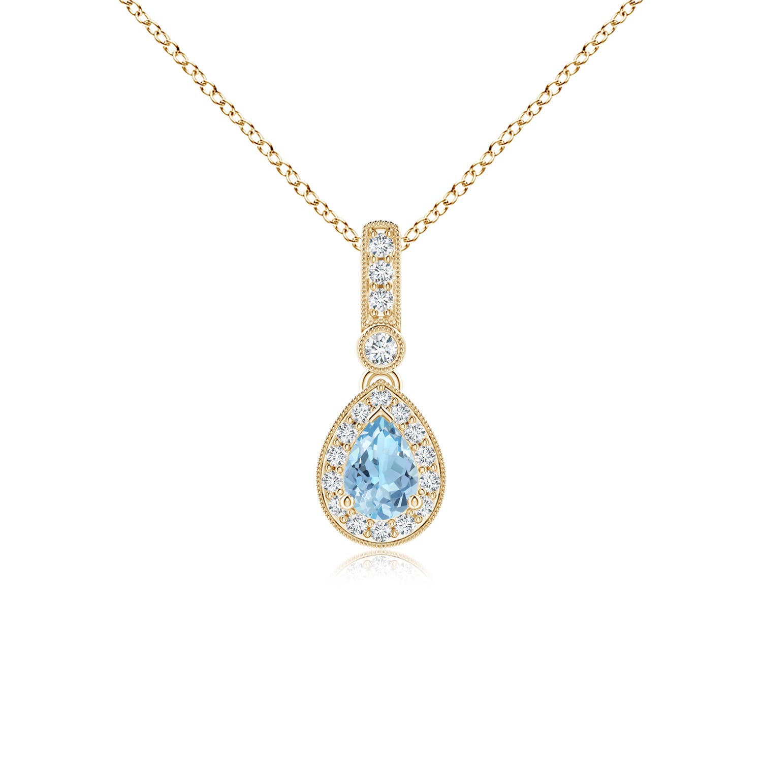 AAA - Aquamarine / 0.48 CT / 14 KT Yellow Gold